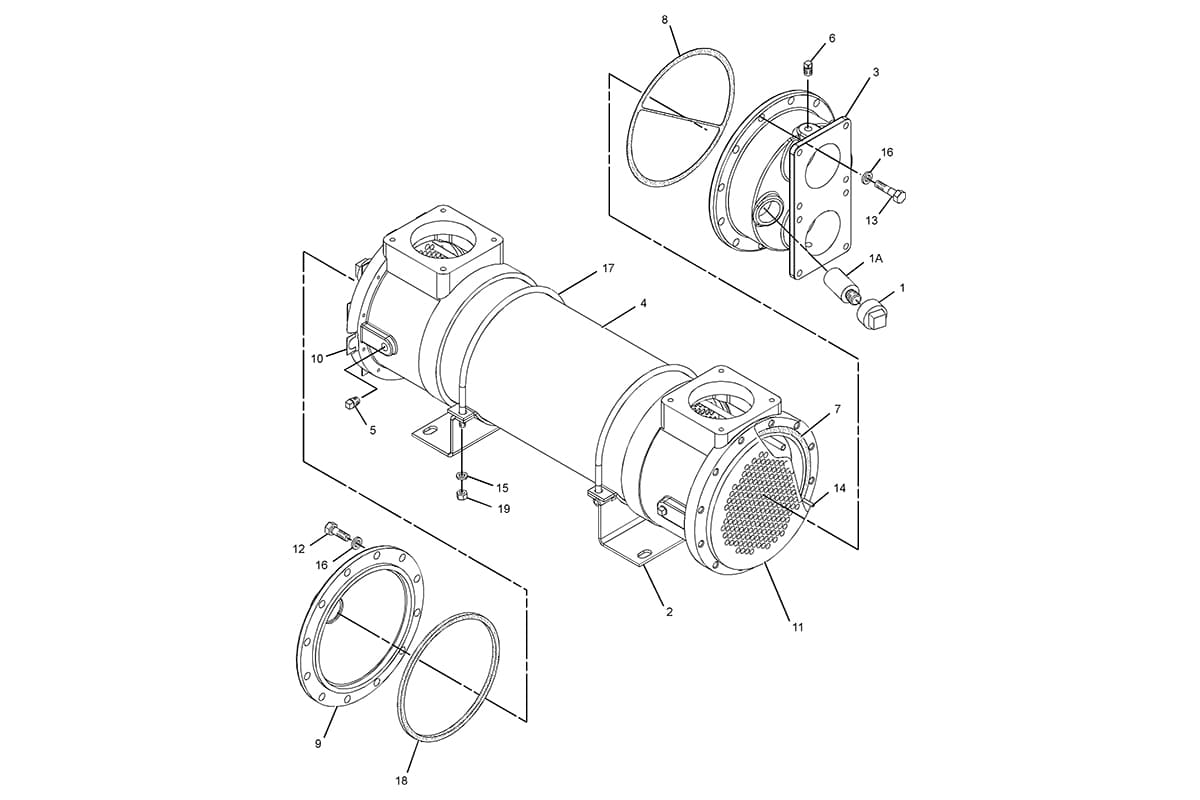CATERPILLAR HEAT EXCHANGER GP-SEA WATER