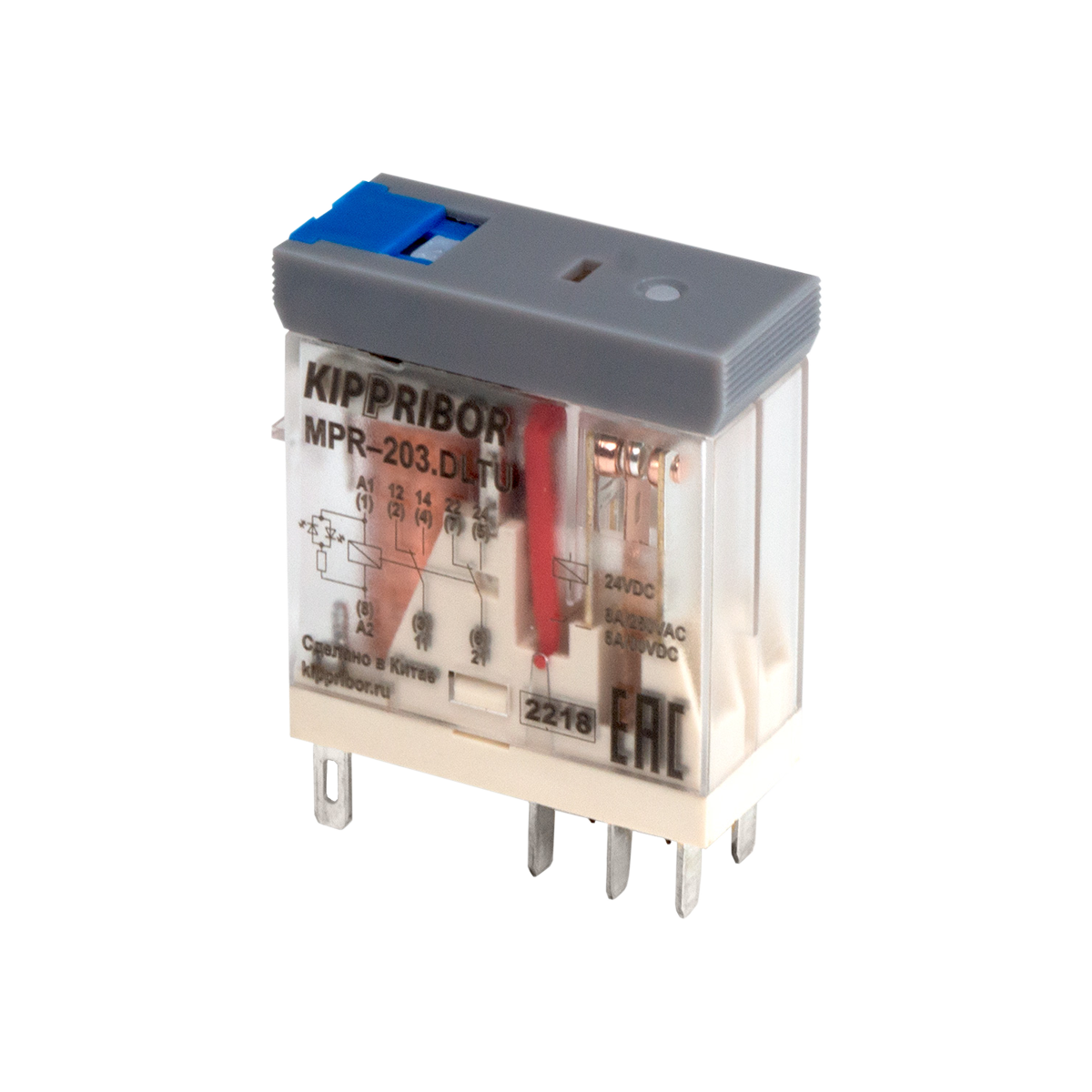 2-конт. реле, 24VDC, ток 8А MPR-203.DLTU