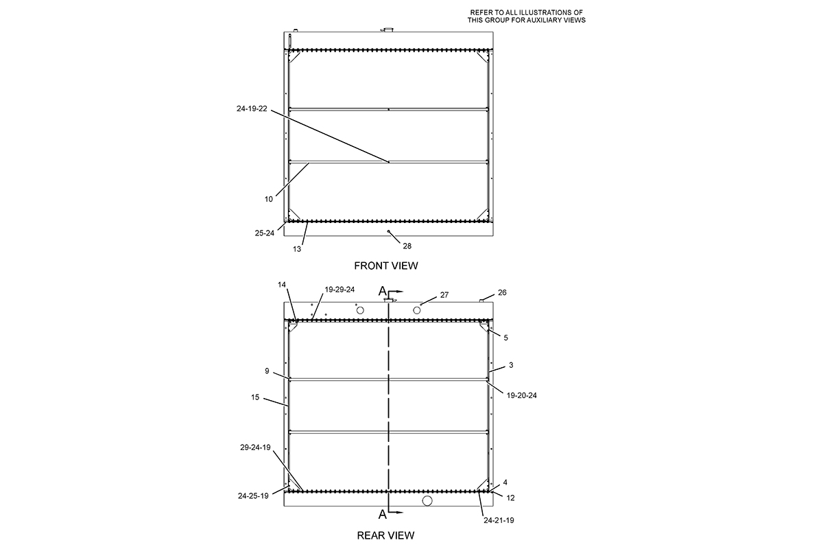 CATERPILLAR RADIATOR GP –FRONT