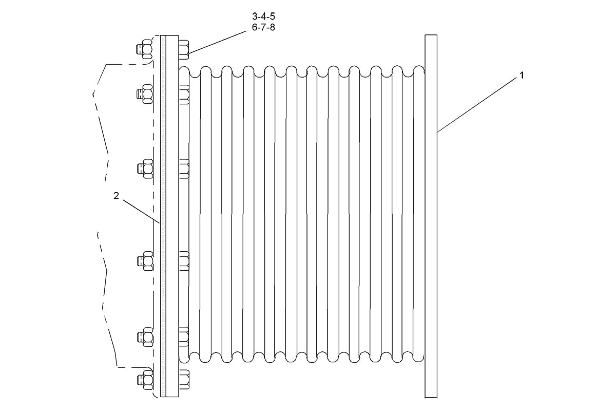 CATERPILLAR FITTING GP-EXHAUST –FLEXIBLE