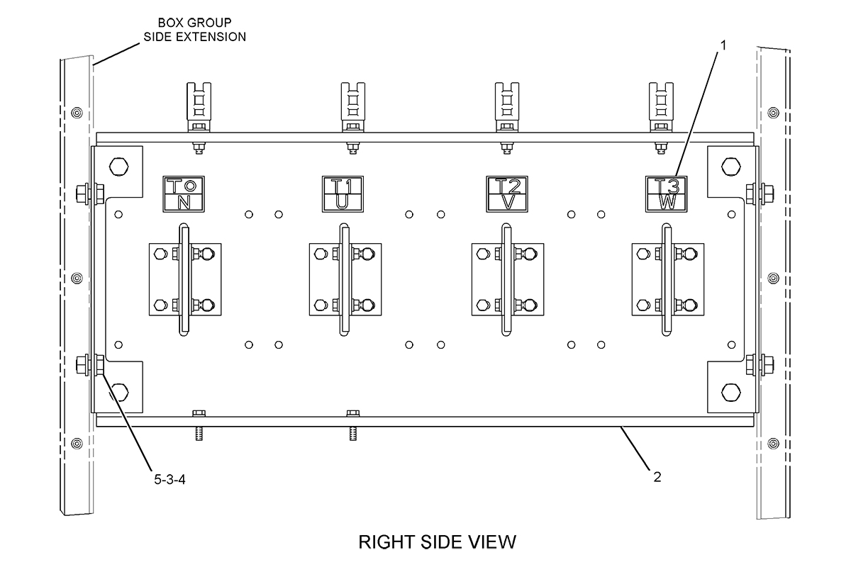CATERPILLAR BUS BAR GP-BOX –SIDE EXTENSION, NEMA