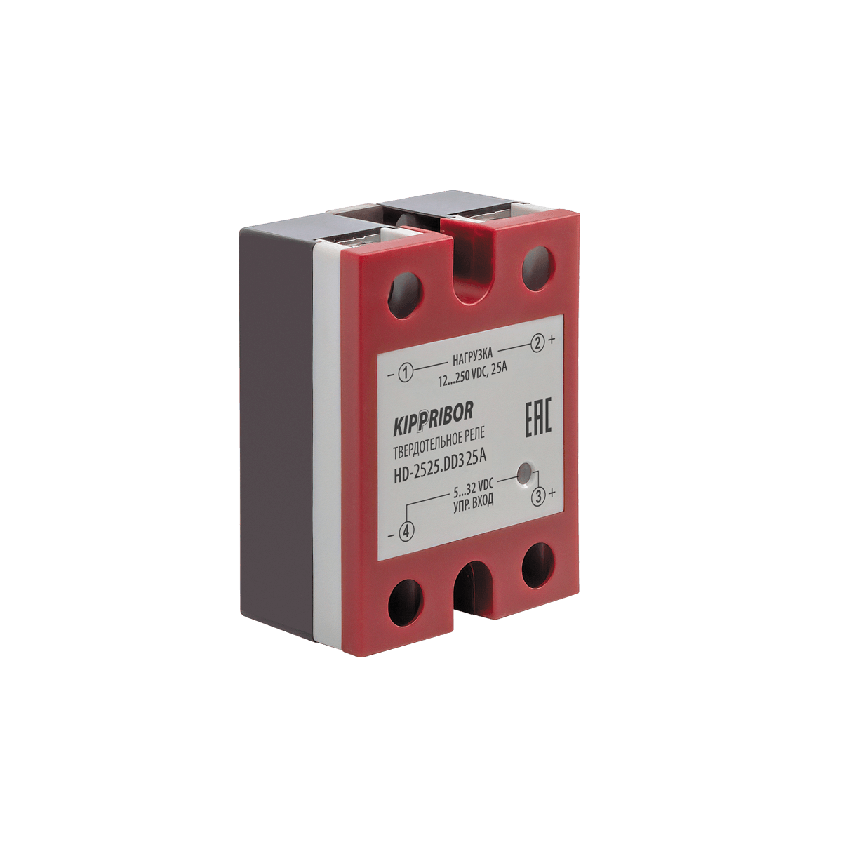 Модификация HD-2525.DD3 [M02], реле твердотельное 1-ф, тип HD, 25 А HD-2525.DD3