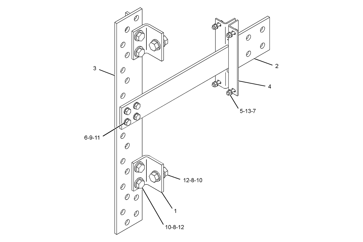 CATERPILLAR BUS BAR GP-CIRCUIT BREAKER –SIDE EXTENSION
