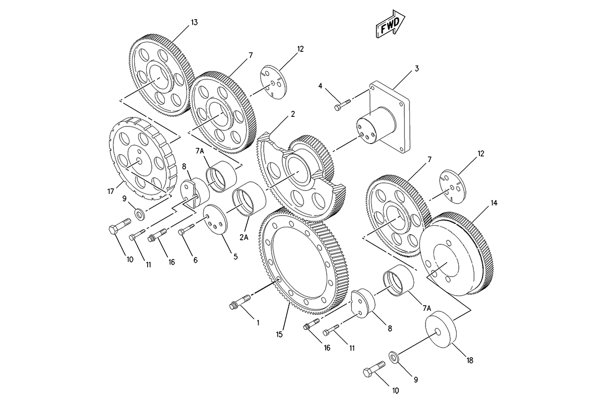 CATERPILLAR GEAR GP-REAR