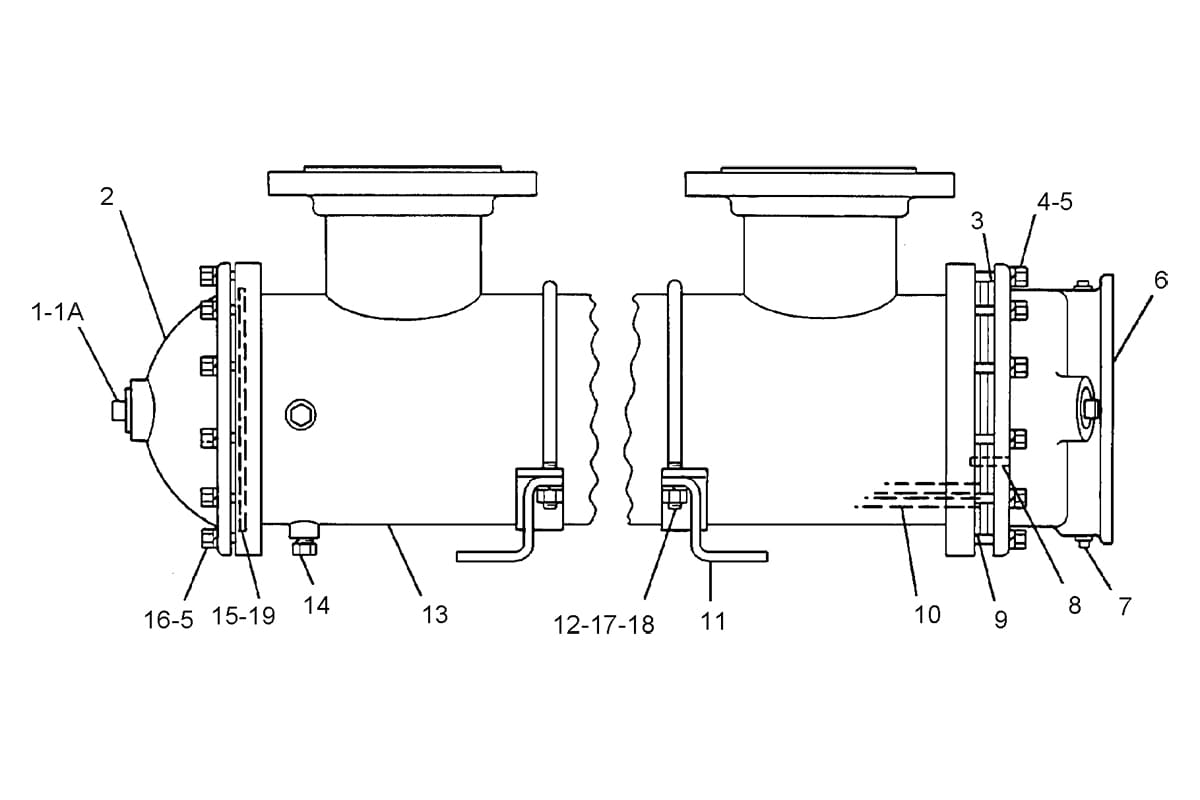 CATERPILLAR HEAT EXCHANGER GP-SEA WATER