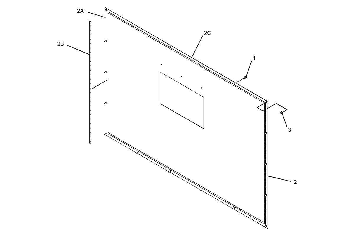 CATERPILLAR COVER GP-EXTENSION BOX –REAR