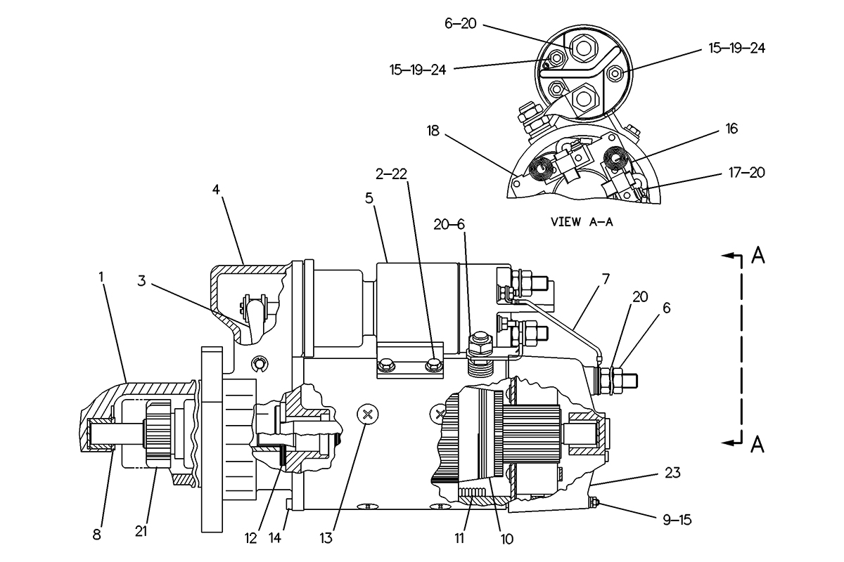 CATERPILLAR STARTING MOTOR GP-ELECTRIC