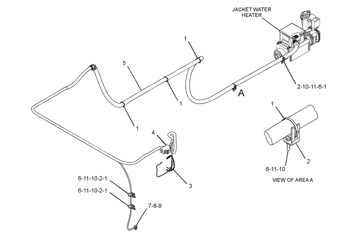 CATERPILLAR WIRING GP-JACKET WATER HEATER