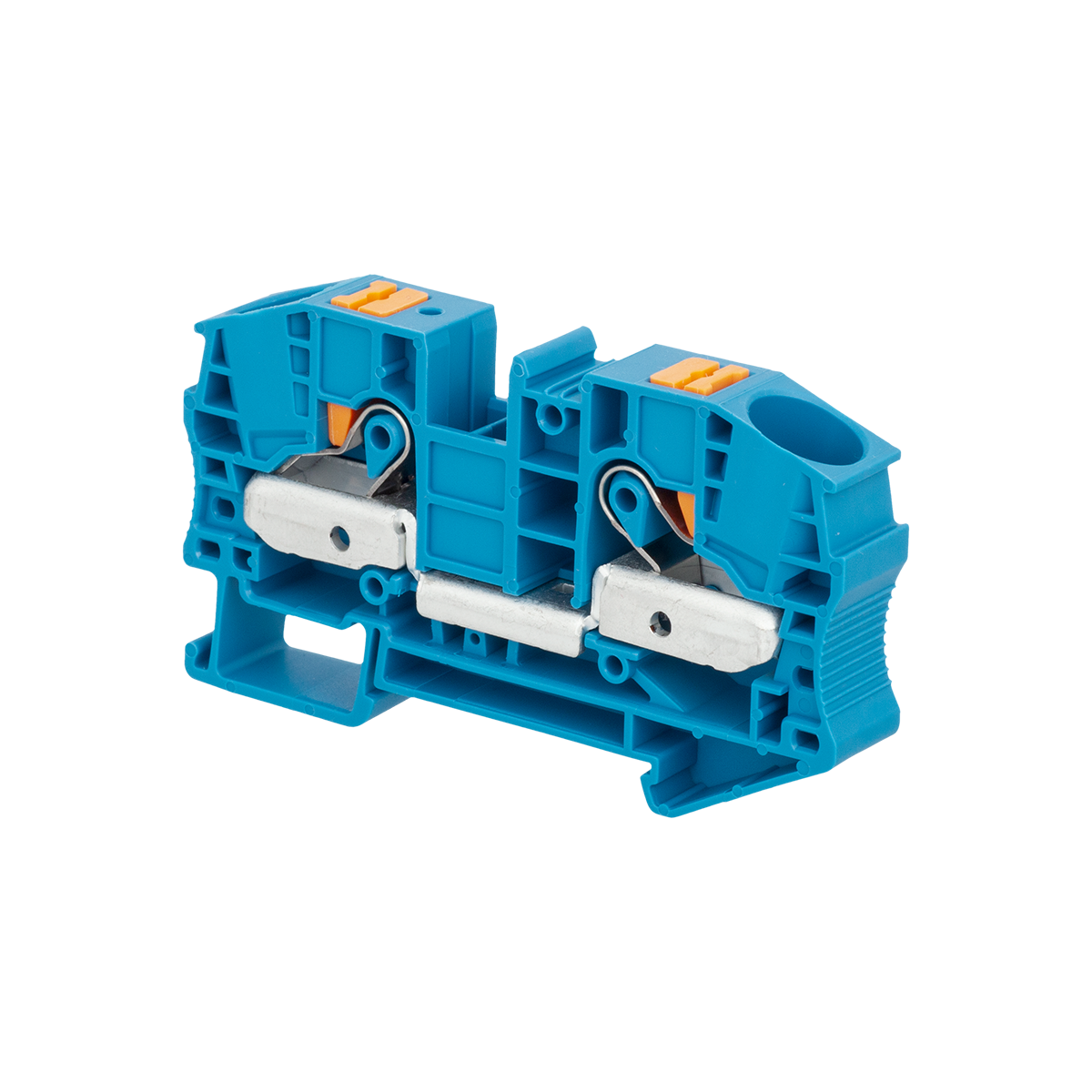 Клемма push-in проходная,16 мм², синяя MTP-16BL
