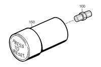 ADAPTER FITTING W/SI NTERED FLTR