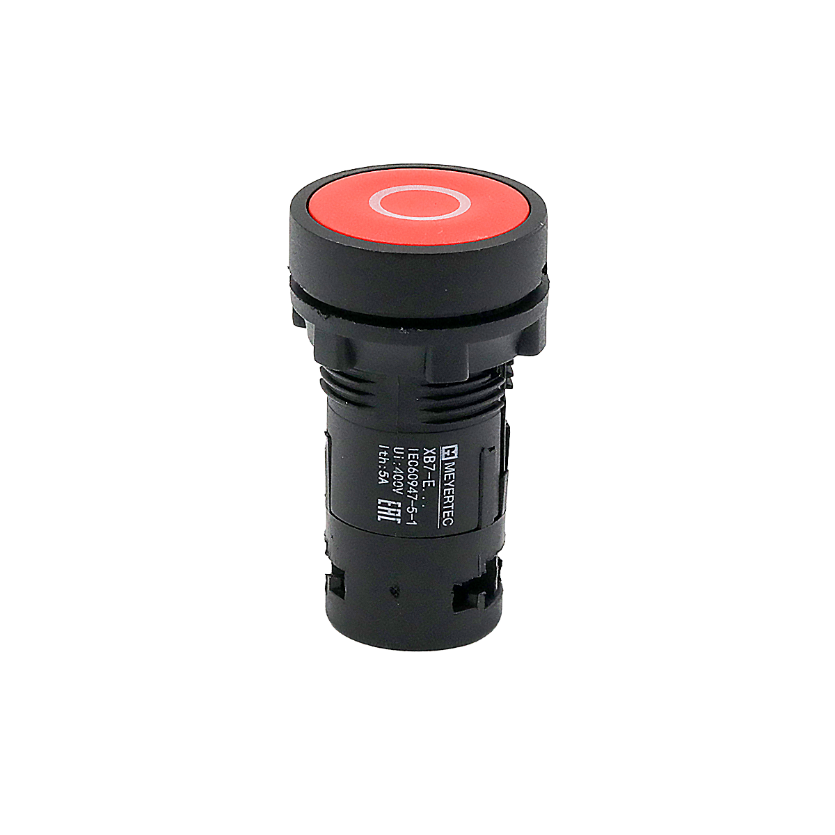 Кнопка плоская красная, маркировка "O", 1NС, IP54, пластик MTB7-EA41582