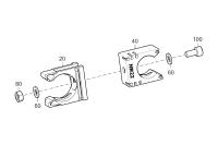 SCREW-ON HOLDER FOR CORRUGATED PIPE