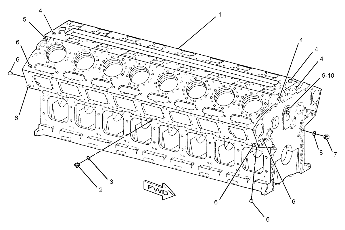 CATERPILLAR CYLINDER BLOCK GP
