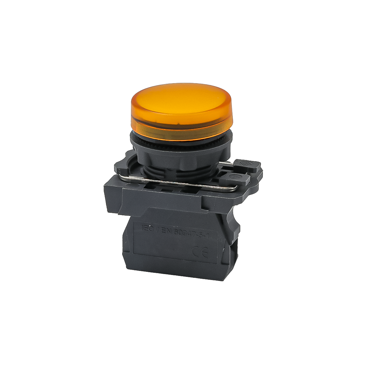 Лампа сигнальная желтая, 220V AС/DC, IP65, пластик MTB5-AV753