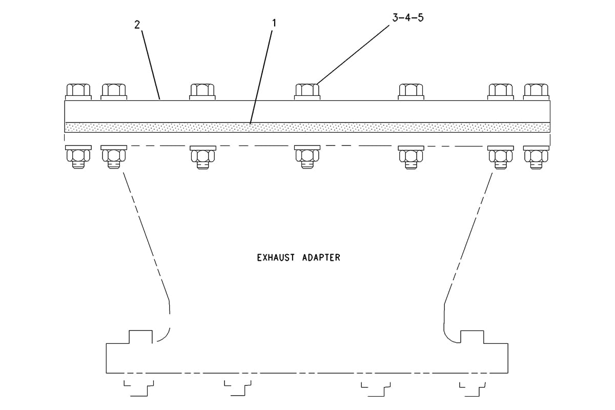 CATERPILLAR FLANGE GP-EXHAUST