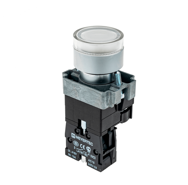 Кнопка с подсветкой белая 24V 1NO MTB2-BW3161