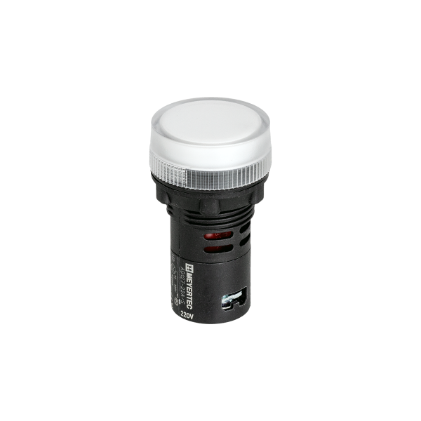 Сигнальная LED лампа, белый, 220V AC IP65 MT22-SA61