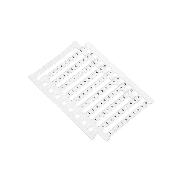 Маркировка пружинных клемм 4 мм², 1-10 (упак. 100 шт.) MTS-4M110