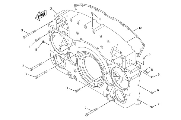 CATERPILLAR HOUSING GP-FRONT –ACCESSORY DRIVE