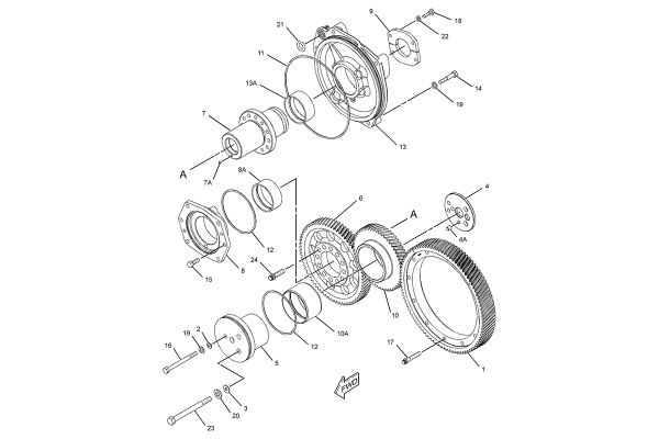 CATERPILLAR GEAR GP-FRONT –STANDARD ROTATION