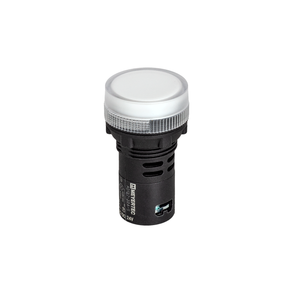 Сигнальная LED лампа, белый, 24V AC/DC IP65 MT22-SA11