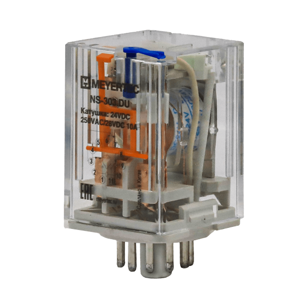Реле промежуточное 3-конт., 24VDC, ток 10 А NS-303.DU