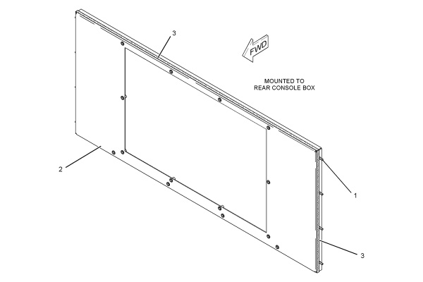 CATERPILLAR MOUNTING GP-PANEL –REAR