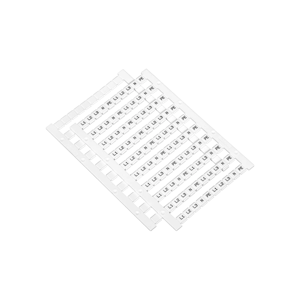 Маркировка пружинных клемм 4 мм², символы L1, L2, L3, N, PE (упак. 100 шт.) MTS-4ML