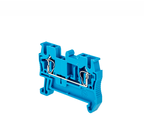 Клемма пружинная проходная, 2.5 мм², синяя MTS-2.5BL