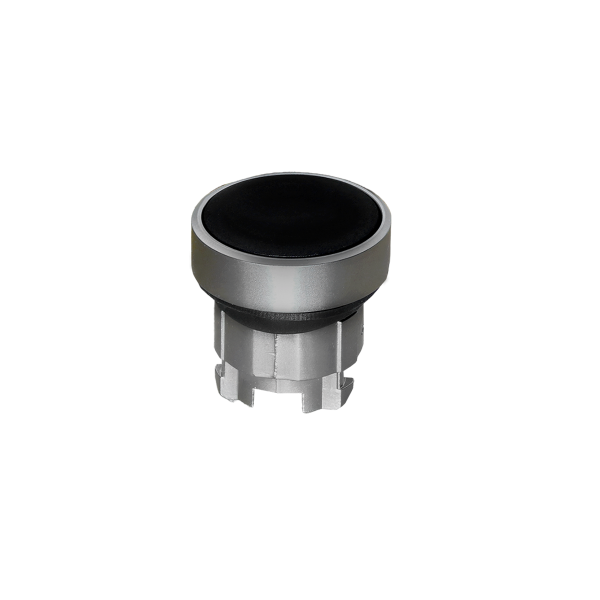 Головка кнопки, плоская, черная, IP65, металл MTB4-BA2C