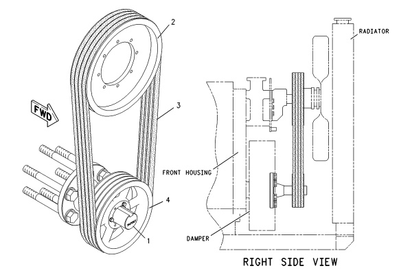 CATERPILLAR PULLEY GP-FAN DRIVE
