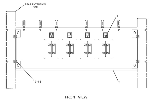 CATERPILLAR BUS BAR GP-BOX –REAR EXTENSION, IEC