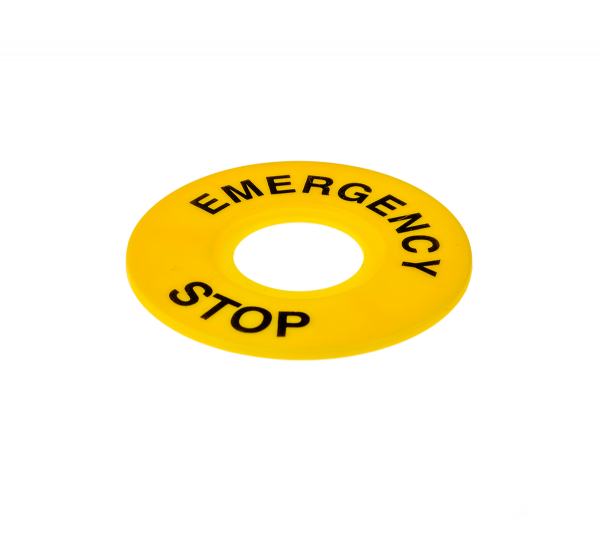 Табличка "Emergency Stop", размер 60 мм (2 шт. в комплекте) MTB2-F07