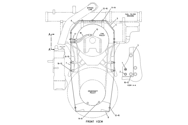 CATERPILLAR GUARD GP-BELT –FAN