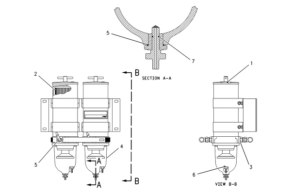 CATERPILLAR SEPARATOR GP-WATER –PRIMARY FUEL FILTER