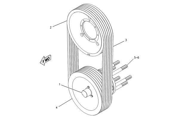 CATERPILLAR PULLEY GP-FAN DRIVE