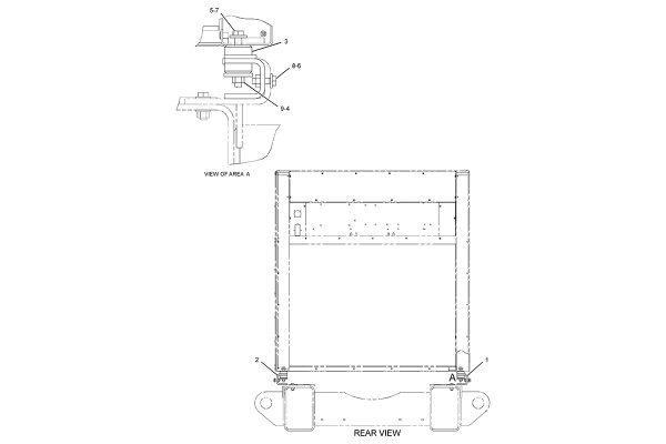 CATERPILLAR MOUNTING GP-BOX –REAR
