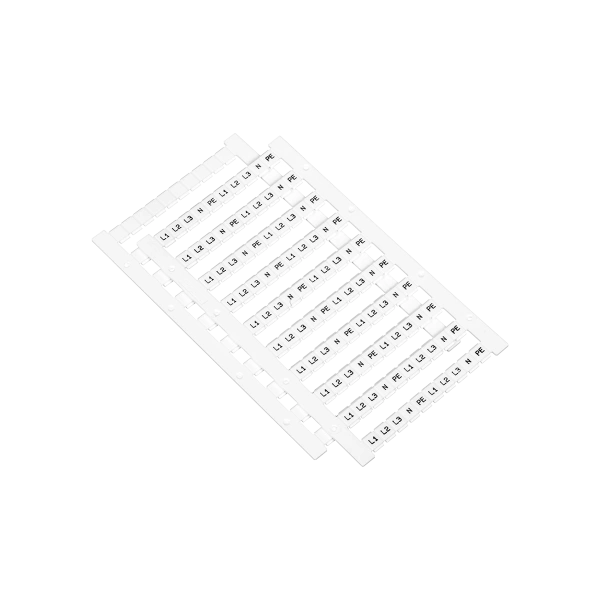 Маркировка пружинных клемм 2.5мм², L1, L2, L3, N, PE (уп. 100 шт.) MTS-2.5ML