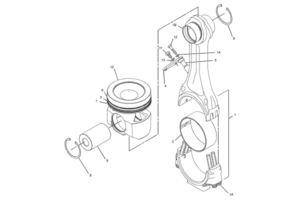 CATERPILLAR PISTON & ROD GP