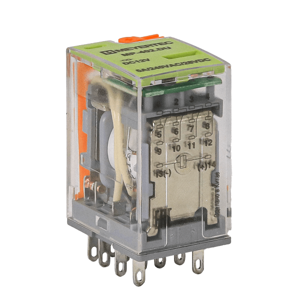 Реле промежуточное 4-конт., 12VDC, ток 5 А MP-402.DU