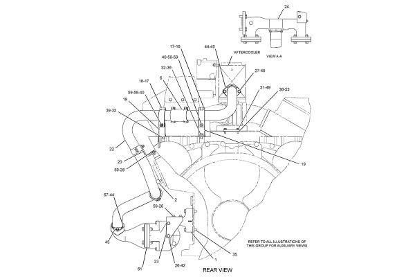 CATERPILLAR LINES GP-WATER –AFTERCOOLER