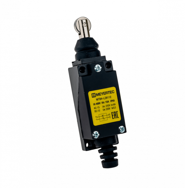Выключатель концевой, IP65, ролик горизонтальный нажимной MTB4-LZ8112
